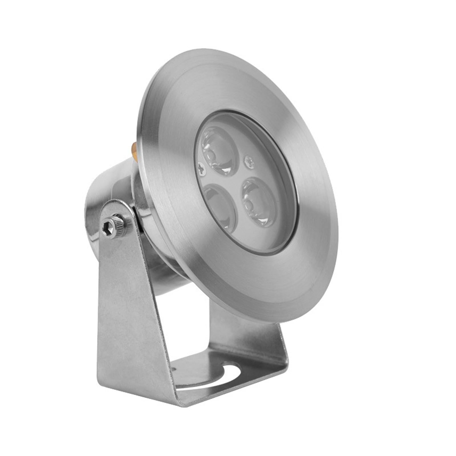 Poolbeleuchtung, LED-Wasserspiellicht IP68 Alle Edelstahl-Unterwasserlicht 12V/24V Low Power 3W rotierendes Unterwasser-Scheinwerfer-Brunnenlicht für Schwimmbad, Brunnen, Teich, Aquarium(Rood,2W)