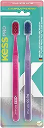 Kess Pack Com 2 Escovas Dentais Pro Extra Macias