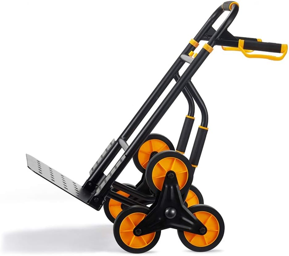 Wagons Hand Truck Multifunctional Trolley Foldable Wheel Foldable Rolling Climbing Cart All Terrain Outdoor - Load 150kg