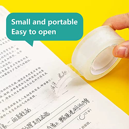 16 Rolls Transparent Tape Refills Clear Tape, 3/4-Inch X 1000 Inch Transparent Glossy Tape Gift Wrapping Clear Tape For Office, Home, School #TOP1