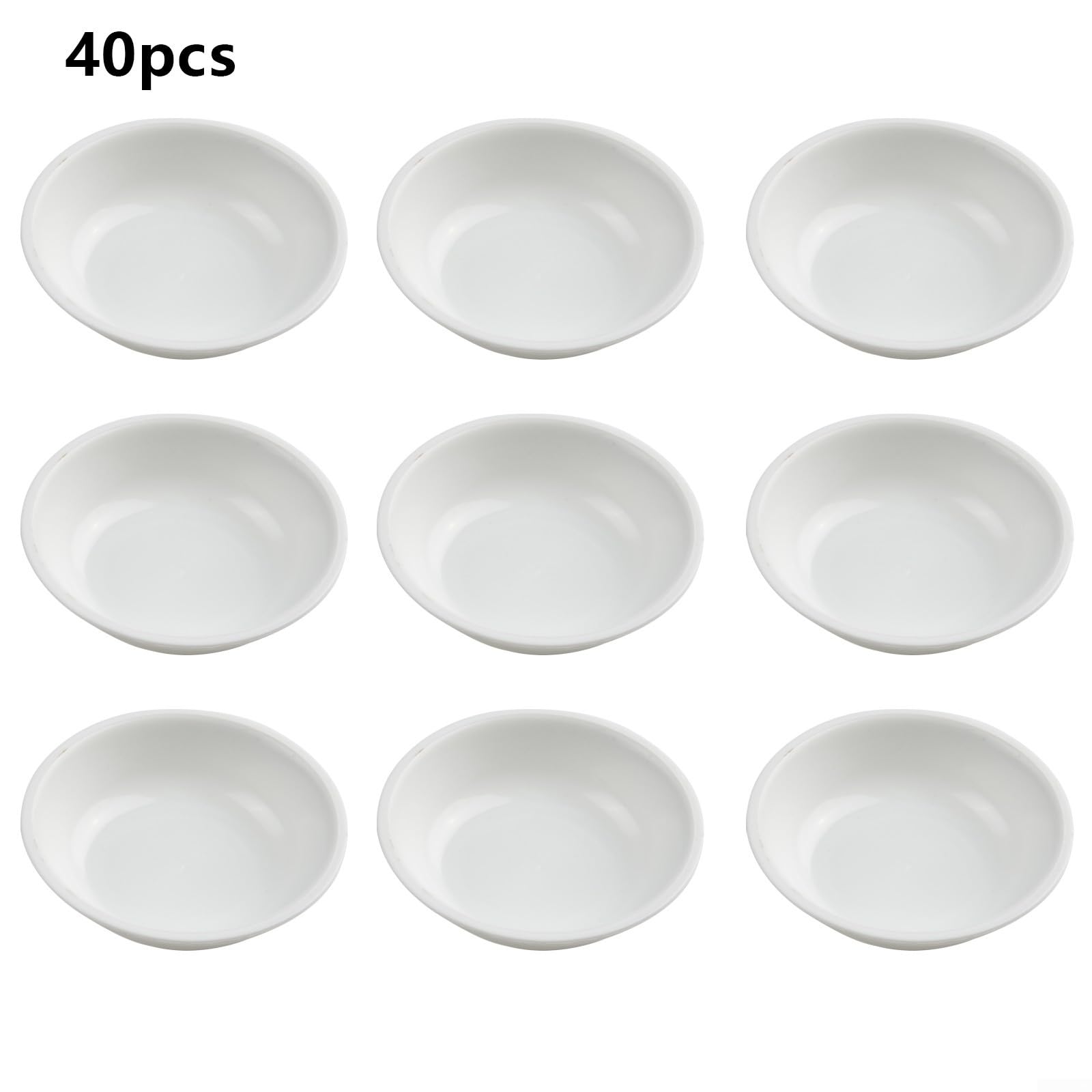 Amazon | ソース皿セット プラスチック製 醤油皿 40個セット 小皿 調味
