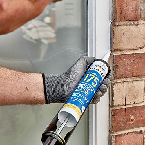 Everbuild Premium 175 Premium | High Quality Universal Acrylic Sealant, Suitable for Internal and External Sealing - 300ml - White