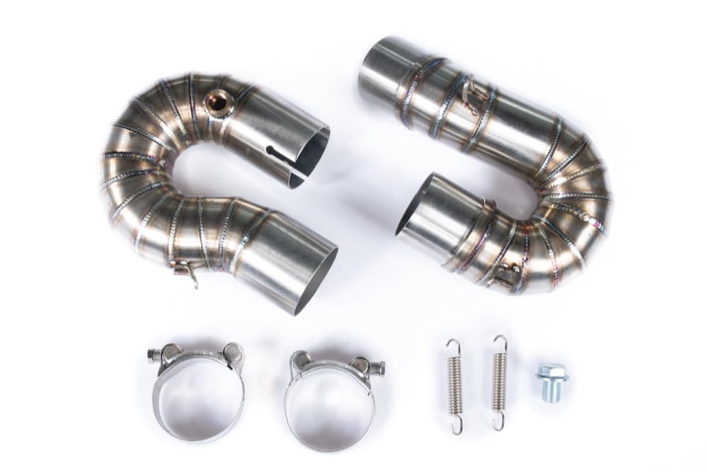 Conexión de escape 51mm compatible con CBR 1000 RR acabado inoxidable 6