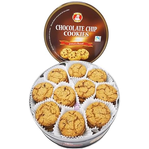 Chocolate Chips Cookies Assortment Gift Tin Cover