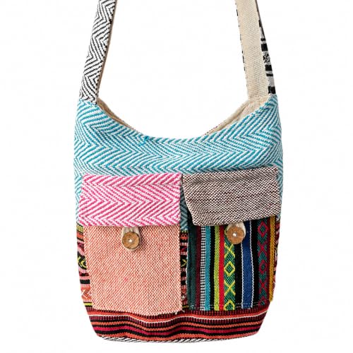 Image of SUVASANA Large Sling Shoulder Bag for Men Women Casual Comfortable Everyday Purse Travel Women's Cross-body Bags