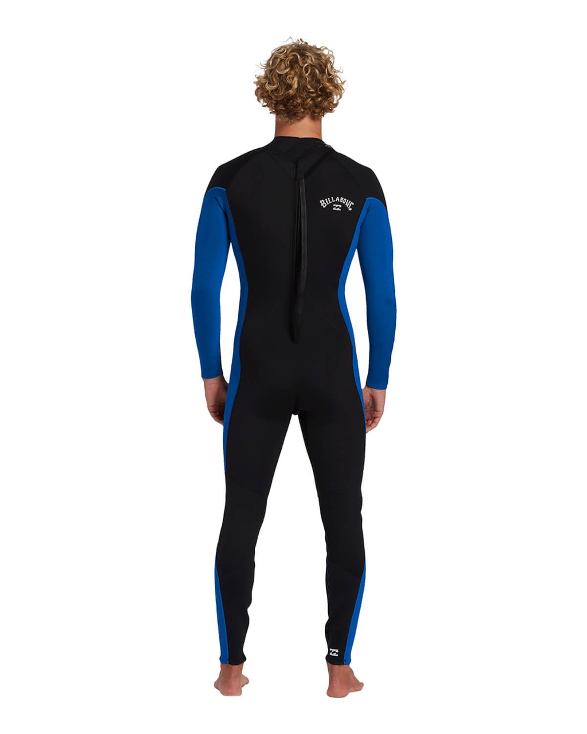BILLABONG Muta da uomo Foil 4/3 mm con cerniera posteriore - Blu medio
