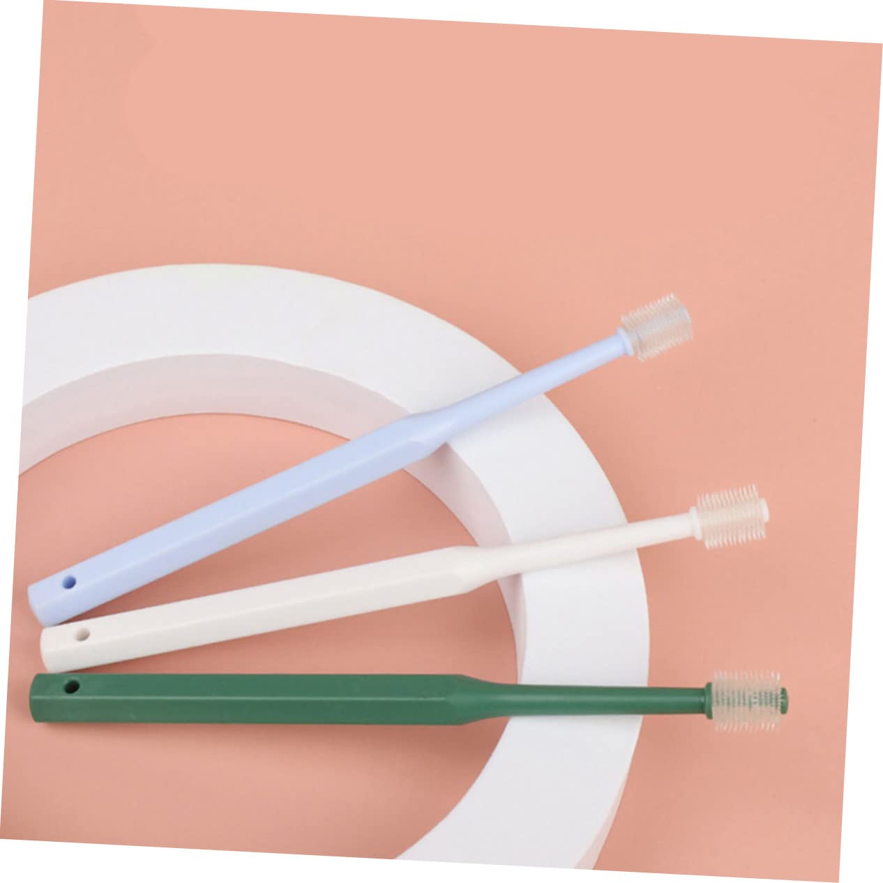 BESPORTBLE 3 Ensembles Brosse À Dents Nettoyeur De Dents De Chat Pour Dents D'animaux Brosse De Nettoyage Buccal Brosse Orale Pratique Pour Animaux De Compagnie Type 4 Pièces * 3