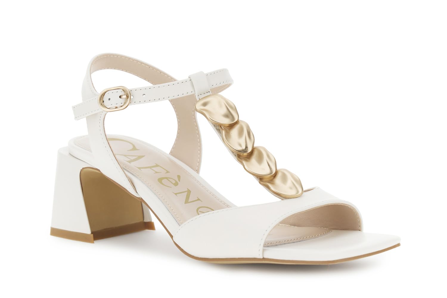 CAFèNOIR - Gilda Sandalen Aus Nappaleder Mit Accessoire, Für Frauen