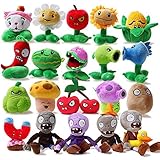 FENGHE Plantas Vs Zombies Peluche 20pcs / Lot Plants Vs Zombies Plush Stuffed Toys PVZ Plants & Zombies Peashooter Sunflower Plush Toy Doll For Kids Gift Party Toys