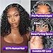 omswet Curly BOB Wig Human Hair 200 Density 5x5 HD Lace Closure Deep Wave Wigs for Black Women Glueless Wear and Go Pre Plucked Deep Wave Wet and Wavy Glueless Wigs Human Hair Natural Black 14 Inch