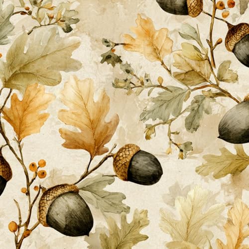 FUIENCFKE Peel and Stick Wallpaper 17.7"x118.1" Wallpaper Autumn Leaves Fall