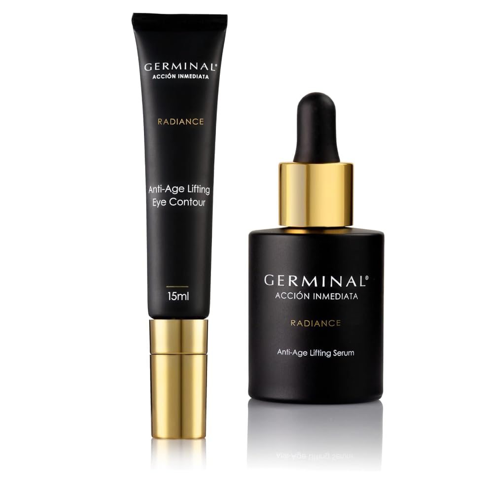 Pack Radiance Sérum Facial + Contorno de Ojos – Tratamiento Iluminador Antiedad para Rostro y Ojos – Reduce Ojeras, Bolsas y Signos de Fatiga – Piel Radiante y Uniforme