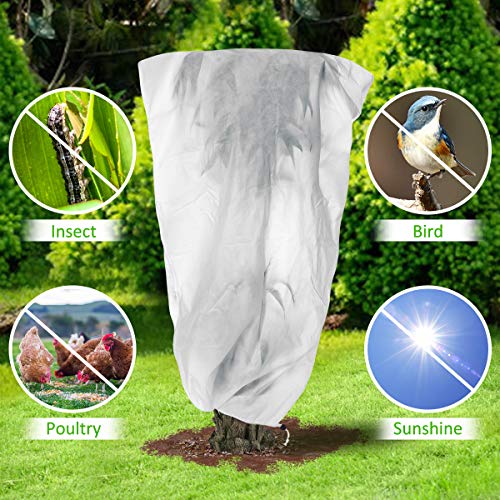 MECO 2Pack Plant Cover Tree Blanket Jacket Freeze Frost Protection
