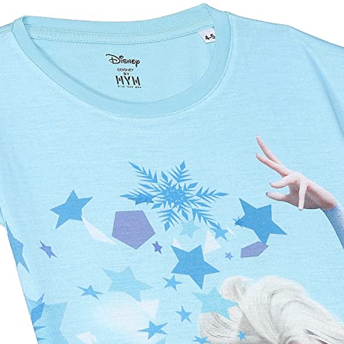 Image of Frozen by Wear Your Mind Women's Cotton Short Knee Length Night Dress