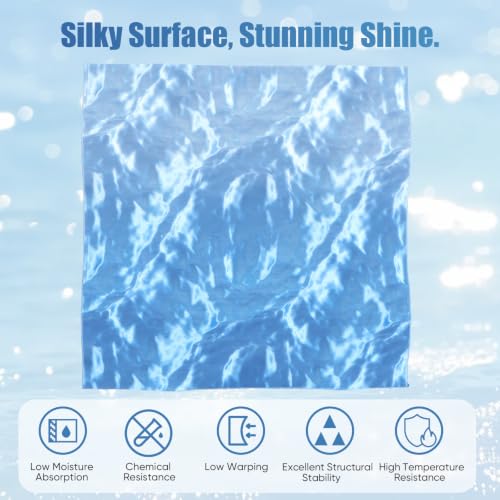 Image of ERYONE Silk Gradient 3D Printer PLA Filament 1.75 + /- 0.03mm, Shiny Multicolor Filament PLA Fast Color Change 1KG(2.2LBS), Ice Stream