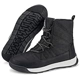 Mishansha Botas Nieve Mujer Cómodas Botines de Invierno Antideslizante Negro 39EU