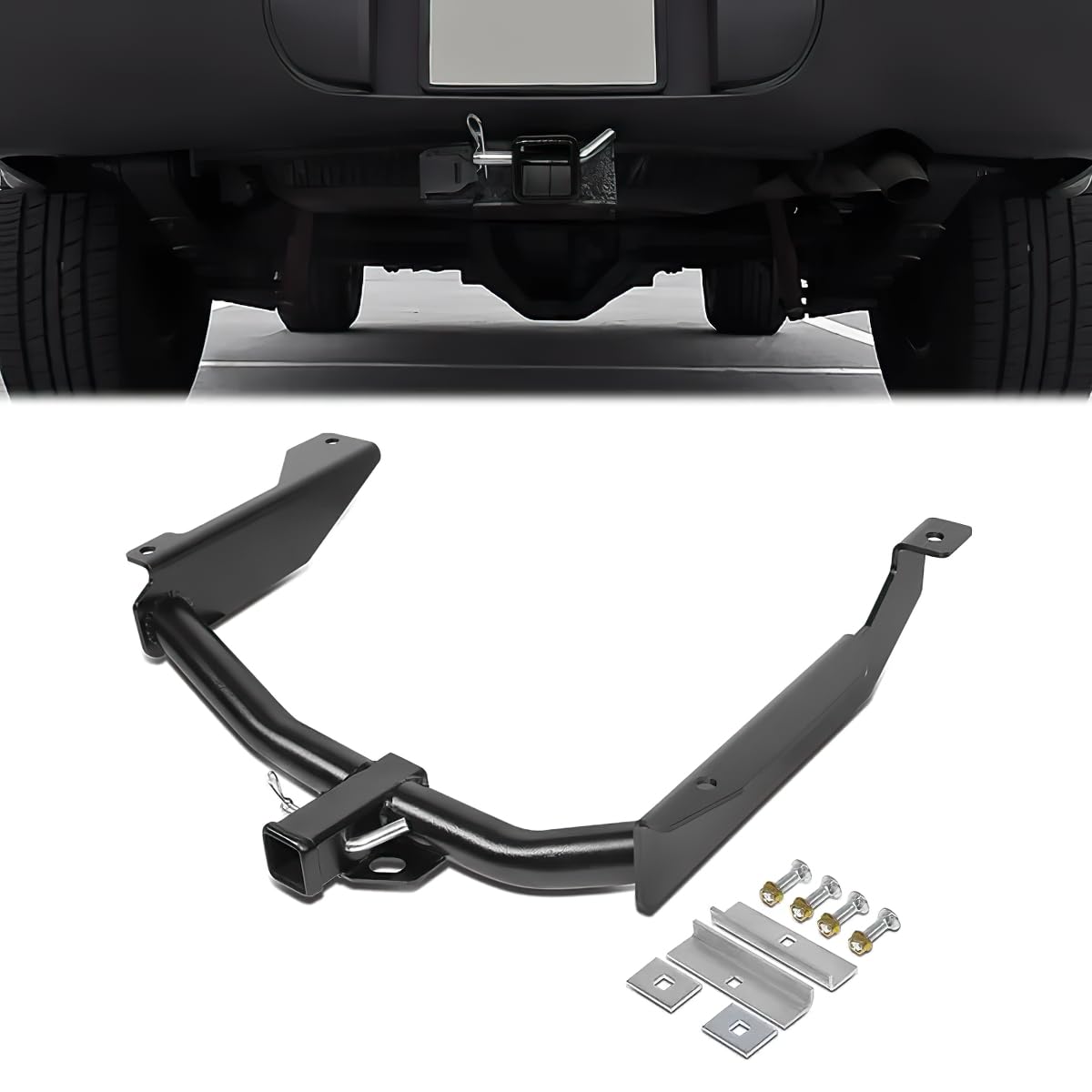 D SOLUTIONS Class 3 Trailer Hitch 2 Inch Receiver Compatible with 1998-2003 Dodge Durango, 5000 LBS Capacity, Powdercoated Carbon Steel, 1998 1999