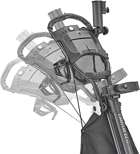 Caddytek 4 Wheel Golf Push Cart - Compact, Lightweight, Close Folding Push Pull Caddy Cart Trolley - Explorer V8, Dark Grey, One Size, Model: Explorer Vsersion 8 - Dark Grey #TOP1