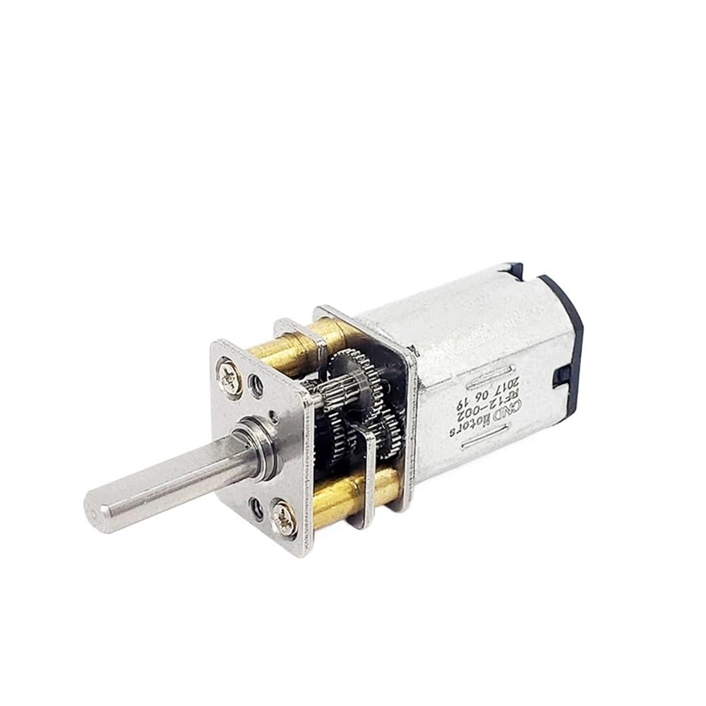 HJNAOKGWHQ N20 Gear electronic starter DC 3V-6V 200RPM Length 11mm Slow Speed Large Torque Flat Shaft Metal Gearbox DIY Robot Car Lock