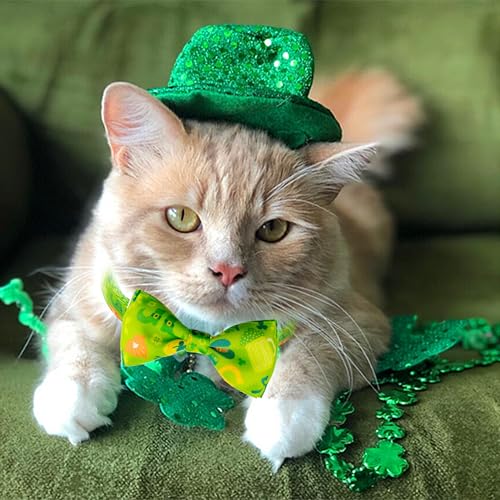 50% Off St. Patrick's Day Cat Bow Tie Collar 2-Pack