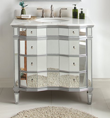 36" Benton Collection Mirror Reflection Bathroom Sink Vanity - Model # Bwv-025/36 Ashley #TOP4