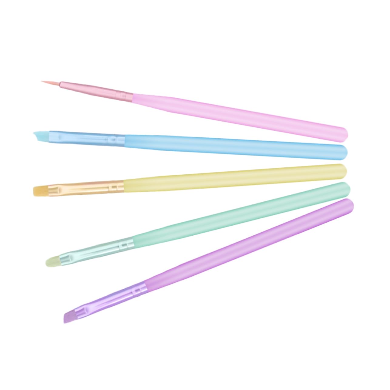 FRCOLOR Set Di 25 Pennelli Per Nail Art Penna Per Gel Per Nail Art Pennello Per Smalto Strumenti Per Manicure Forniture Per Nail Art