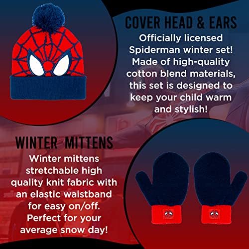 Spiderman Winter Hat and Glove Set 
