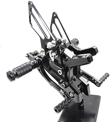 Krace Motorcycle Rearsets Foot Pegs Rear Set Footrests Brake Shift Pedals Fully Adjustable Foot Boards Fit For Kawasaki Z750 2004 2005 2006