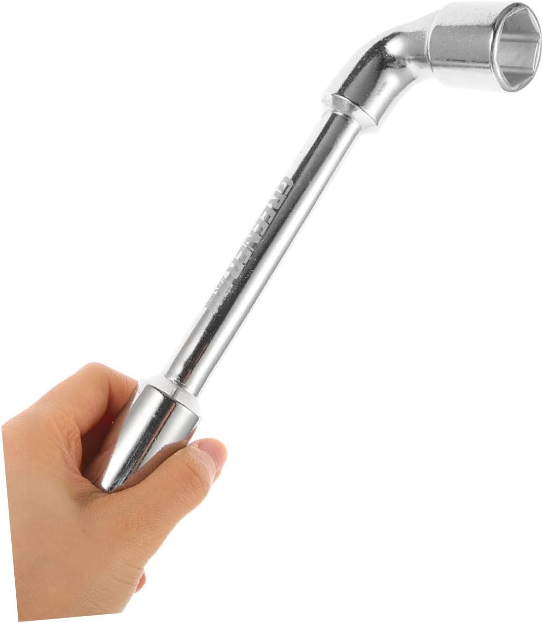 LABRIMP L-shaped 21mm Angled Socket Wrench Spare Tire Lug Wrench Automotive Repair Tool for Car and Motorcycle Wheel Alignment