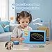 ZONSTVYS Talking Flash Cards for Toddlers: 2-in-1 LCD Writing Tablet Kids - Montessori Language Learning with 510 Words - Autism & Speech Therapy Toys for Children Gifts, Blue