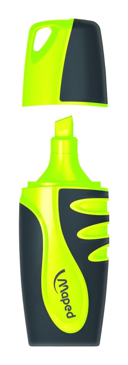 Maped 742637 Fluo Peps Pocket Textmarker, verschiedene Farben (Box von 48) 742737