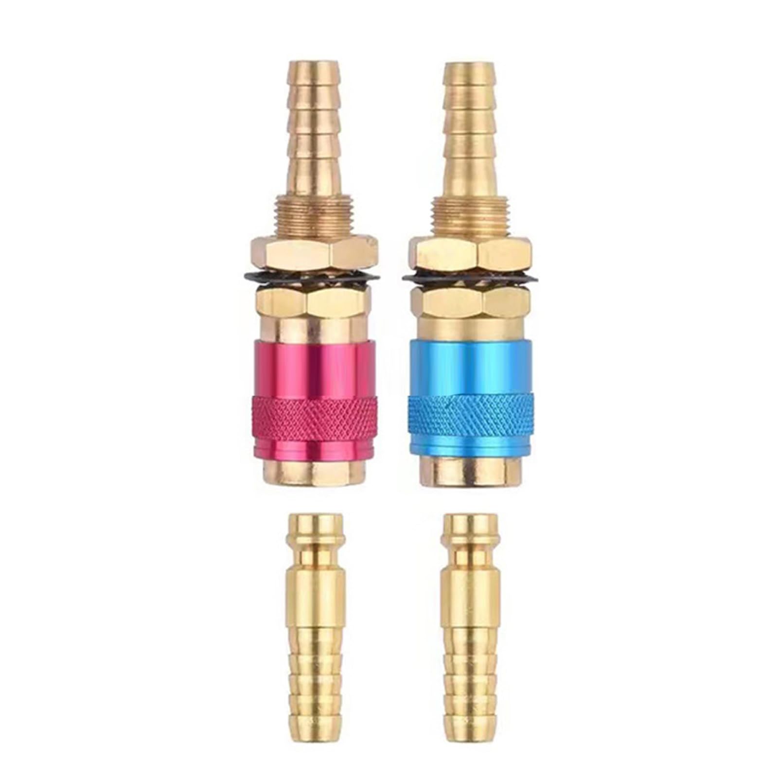 Brass High Flows Couplers for Welding Torches Water and Lines Industrial Brass Quickly Releases Welding Adapters Quickly Connectors for TIG Torches