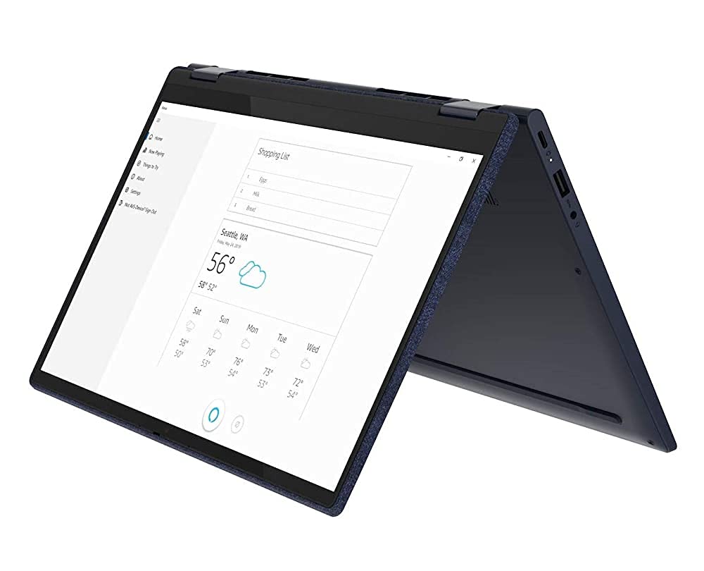 (Refurbished) Lenovo Yoga 6 AMD Ryzen 7 4700U 13.3 inches (33.78 cms) Full HD IPS 2-in-1 Touchscreen Laptop (16GB/512GB SSD/Windows 10/MS Office 2019/Fingerprint Reader/Abyss Blue/Fabric Surface/1.32Kg), 82FN004QIN (B097H956FK) Amazon Price History, Amazon Price Tracker