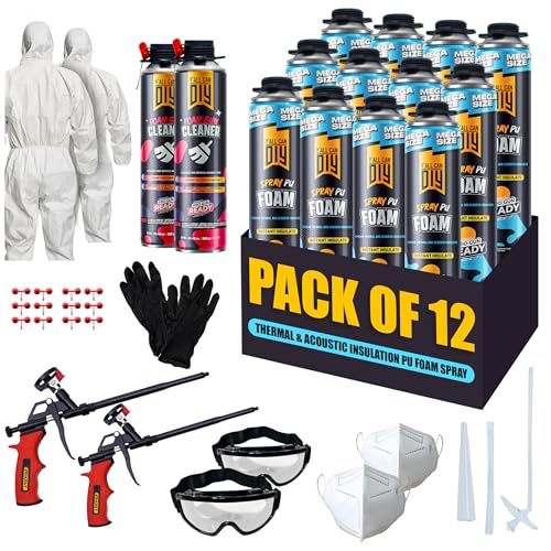 Closed Cell Spray Foam Insulation Kit (12 Pack - 36.6