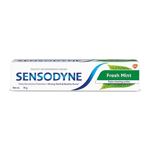 Sensodyne Pasta dental Fresh Mint Sensitivity para dientes sensibles y aliento fresco, 2.65 oz (paquete de 1)