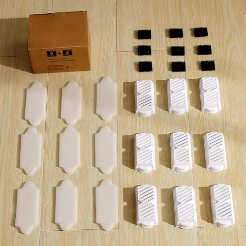 Filtros de repuesto para fuente de agua para gatos 9 unidades miniatura 5