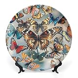 Coffret cadeau : cet élégant ensemble d'assiettes décoratives est un cadeau pratique pour une fête d'anniversaire, une liste de mariage, une pendaison de crémaillère, Noël, Thanksgiving et le Nouvel An chinois. Décorez votre table avec de beaux plats en céramique papillons.