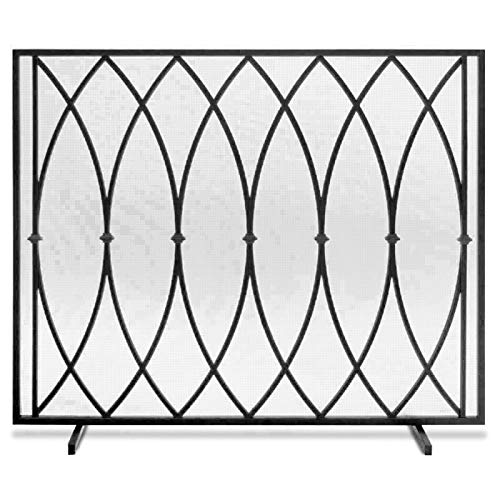 MRKU Protezione per impieghi gravosi, Protezione di Sicurezza in Rete per caminetti, stufe a Legna e a Carbone, Griglie, 100x22x81 cm