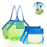 【Ayudante de excursiones en la playa】Diseñado para viajes de vacaciones bolso de playa de malla multipropósito es perfecto para almacenar juguetes, toallas de playa, trajes de baño, gafas de sol, gafas, aperitivos, etc. Es especialmente adecuado para la playa, natación, paseos en bote, camping y deportes al aire libre y también utilizar el más grande para almacenar herramientas de nieve en invierno.