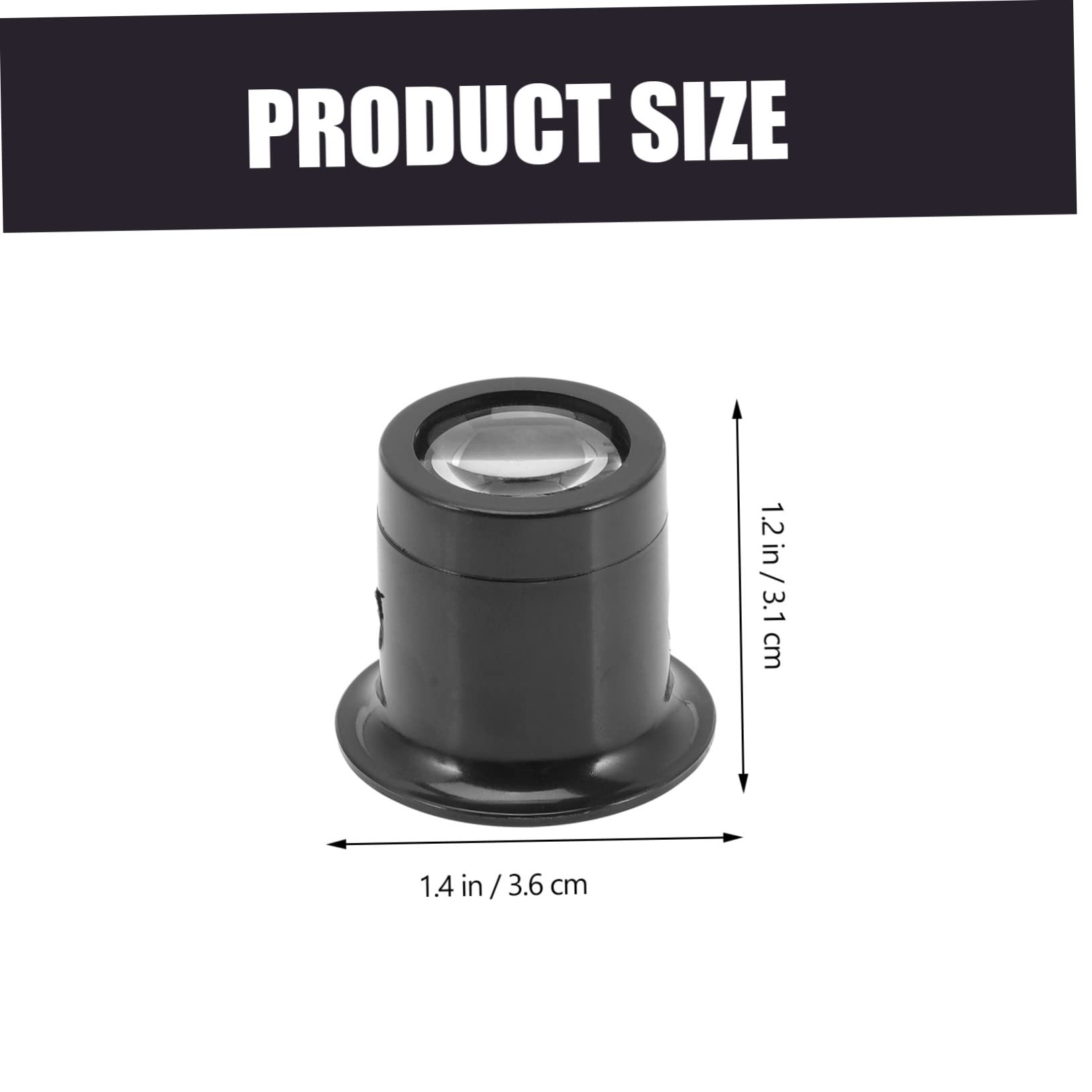 KALLORY Convenient Jewelers Loupe Watch Repair Magnifier 10x Magnification Professional Jewelers Magnifier Watch Repair Tool Kit