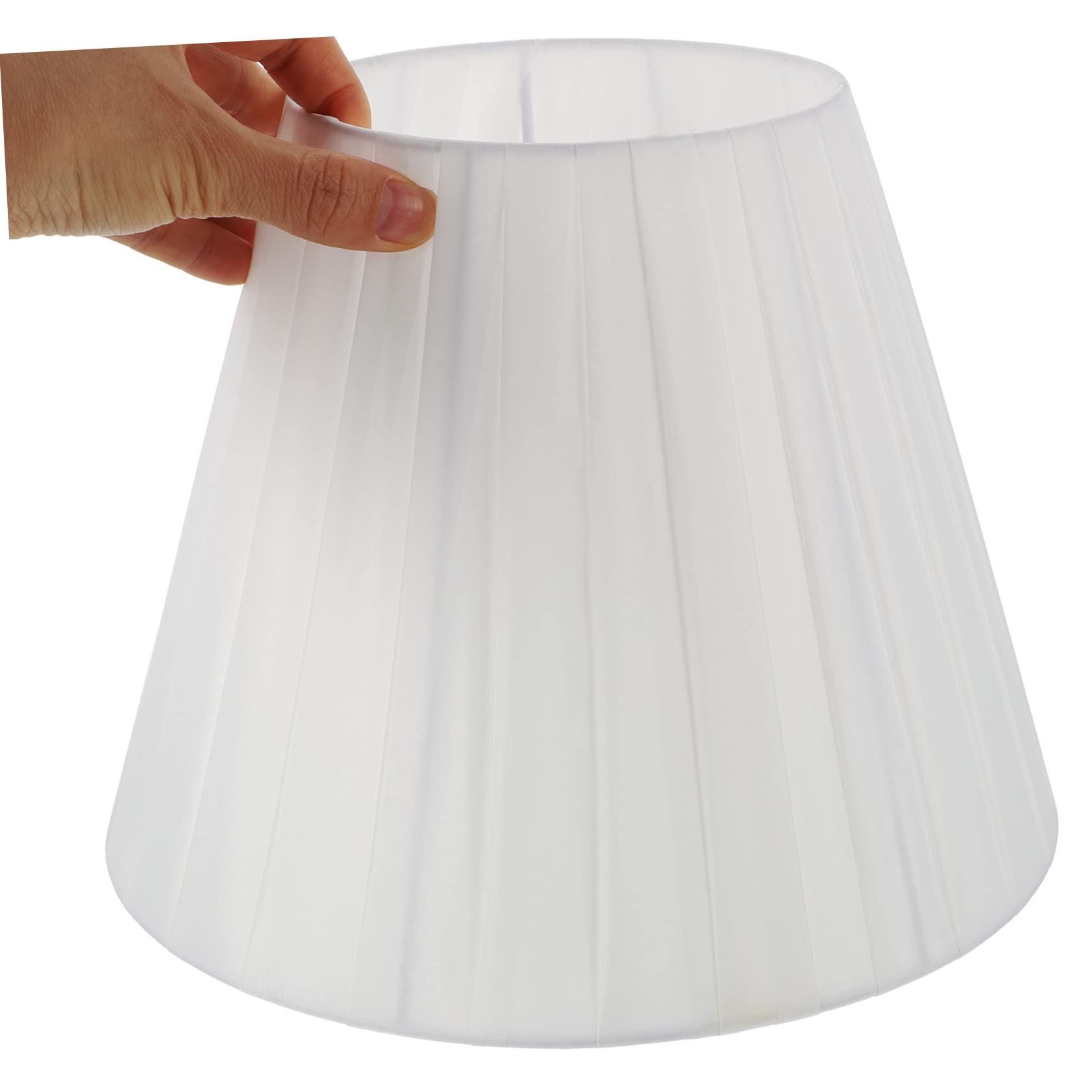 Elegante Pantalla Plisada para Lámparas de Mesa Y de Pie Pantalla de Tela Decorativa Luz Suave Fácil de Instalar Accesorio de Decoración para El Hogar