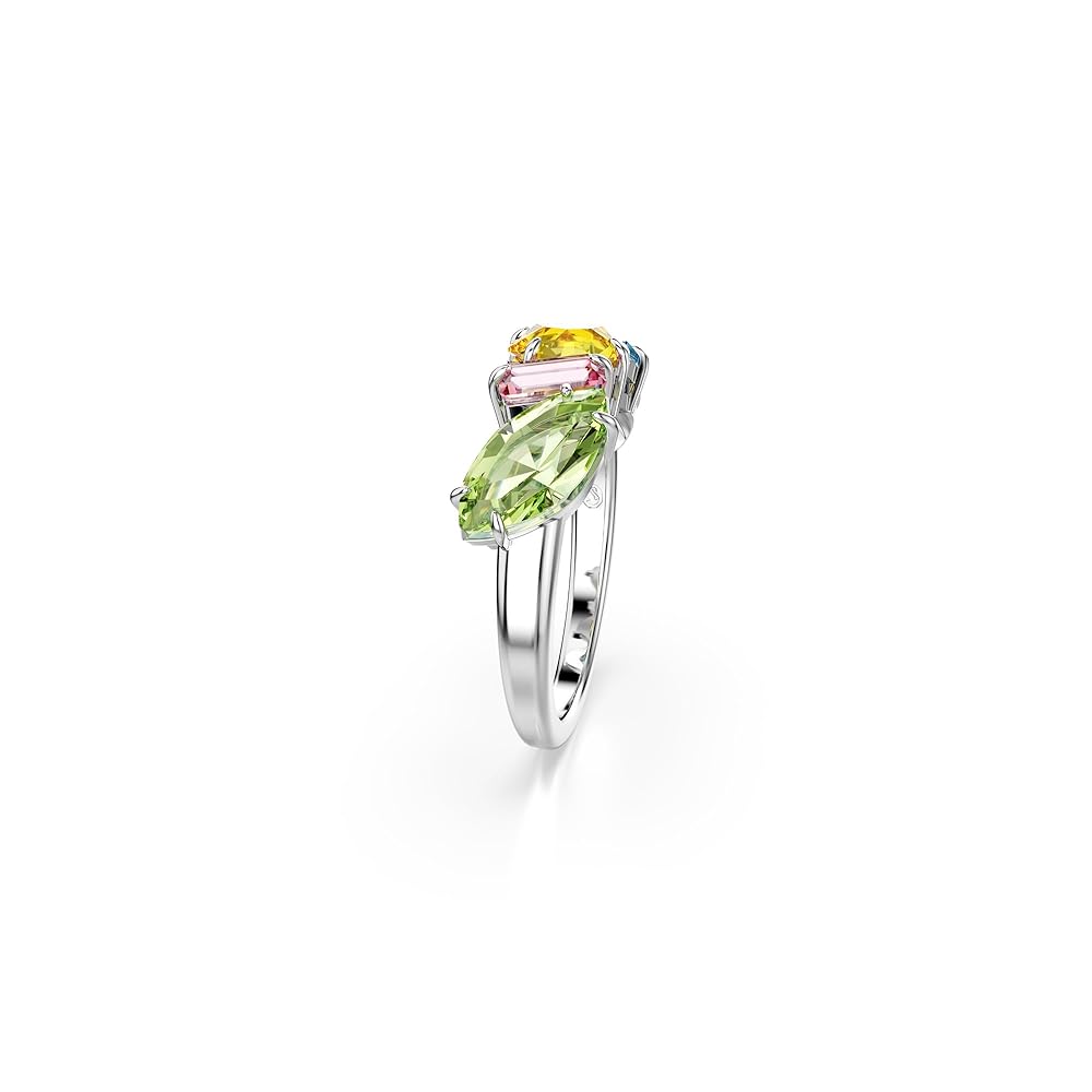 Amazon.com: Swarovski Gema Ring, Mixed Cuts, Multicolored