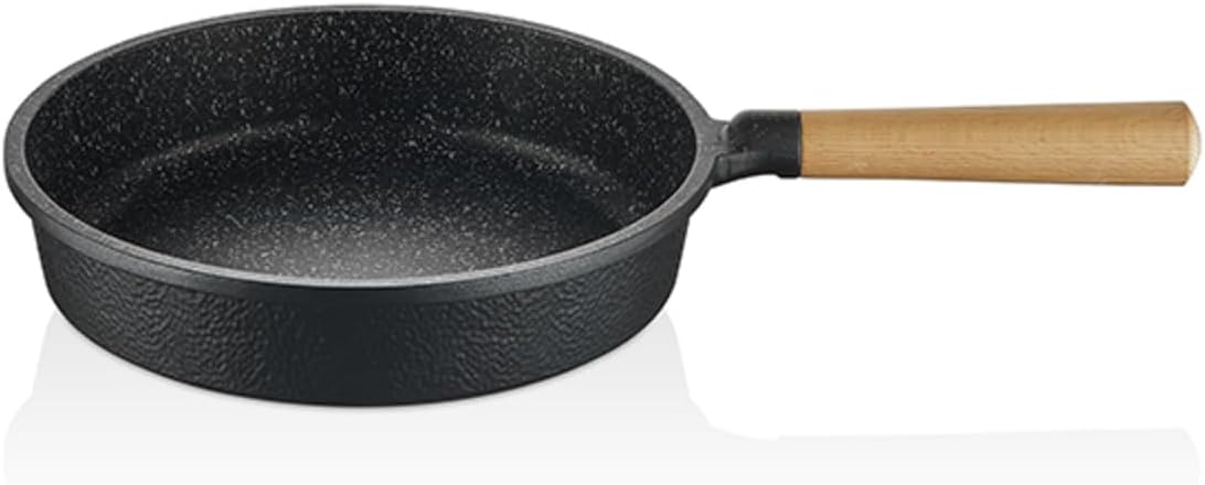 FALEZ Black Line Granit Döküm Tava 32 Cm SİYAH 32 cm