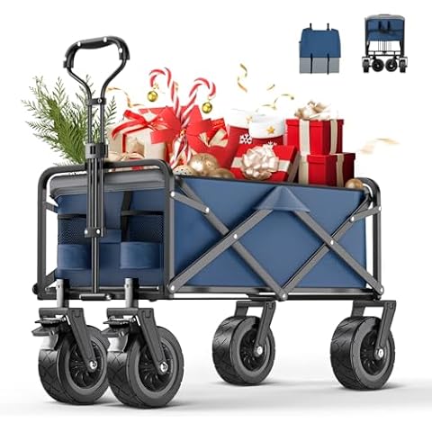 Taphnw 220L Folding Trolley with Brake Cover
