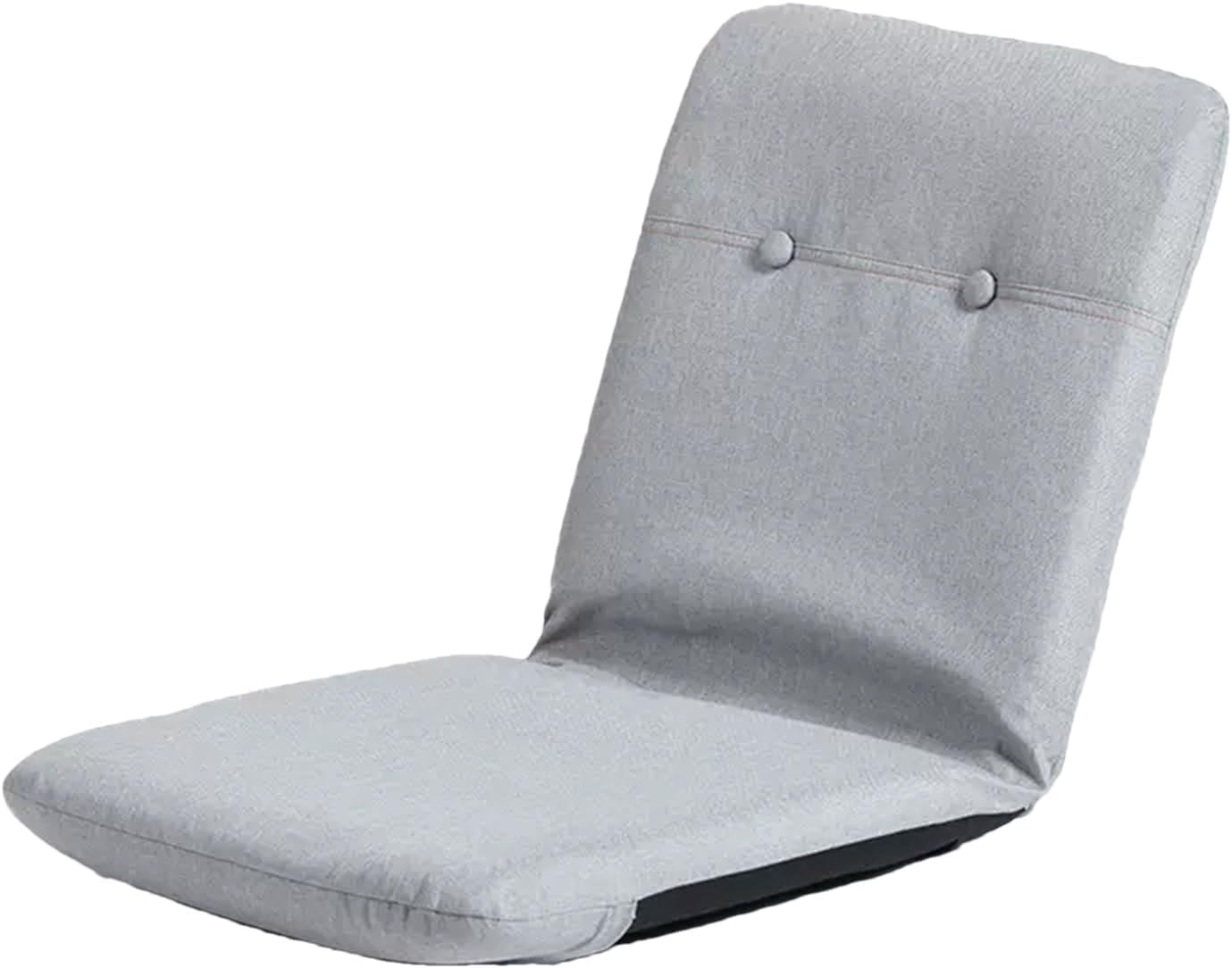 Floor Chair Padded Floor Chair Folding Lazy Sofa Chair with Back Support Floor Gaming Chair with 5 Adjustable Position for Balcony Reading Bedroom Study Room,Gray