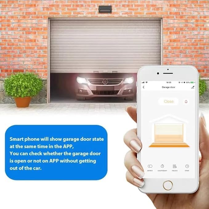Smartphone App Showing Garage Door State