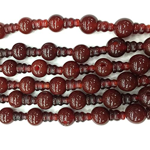 Agate rouge naturelle : réparez et personnalisez facilement vos malas avec nos perles de gourou
