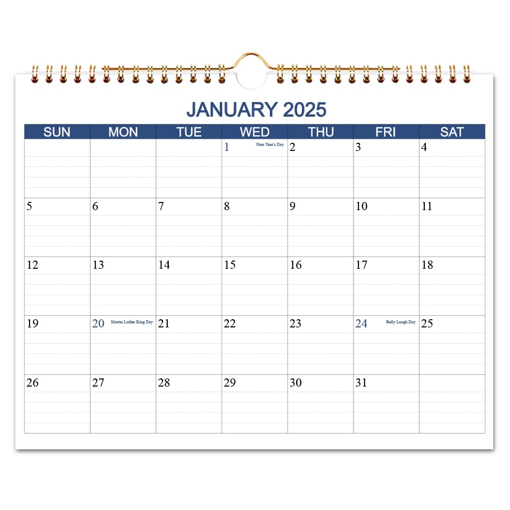 Calendar 2025-2026, Wall Calendar 2025-2026 from Aug 2025 to Dec 2026, 17 Monthly Calendar