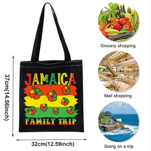 XYANFA Jamaica Vacation Tote Bag Jamaica Beach Gift Baecation Jamaica Gift Jamaica Trip Gift Jamaica Family Trip Shopping Bag2