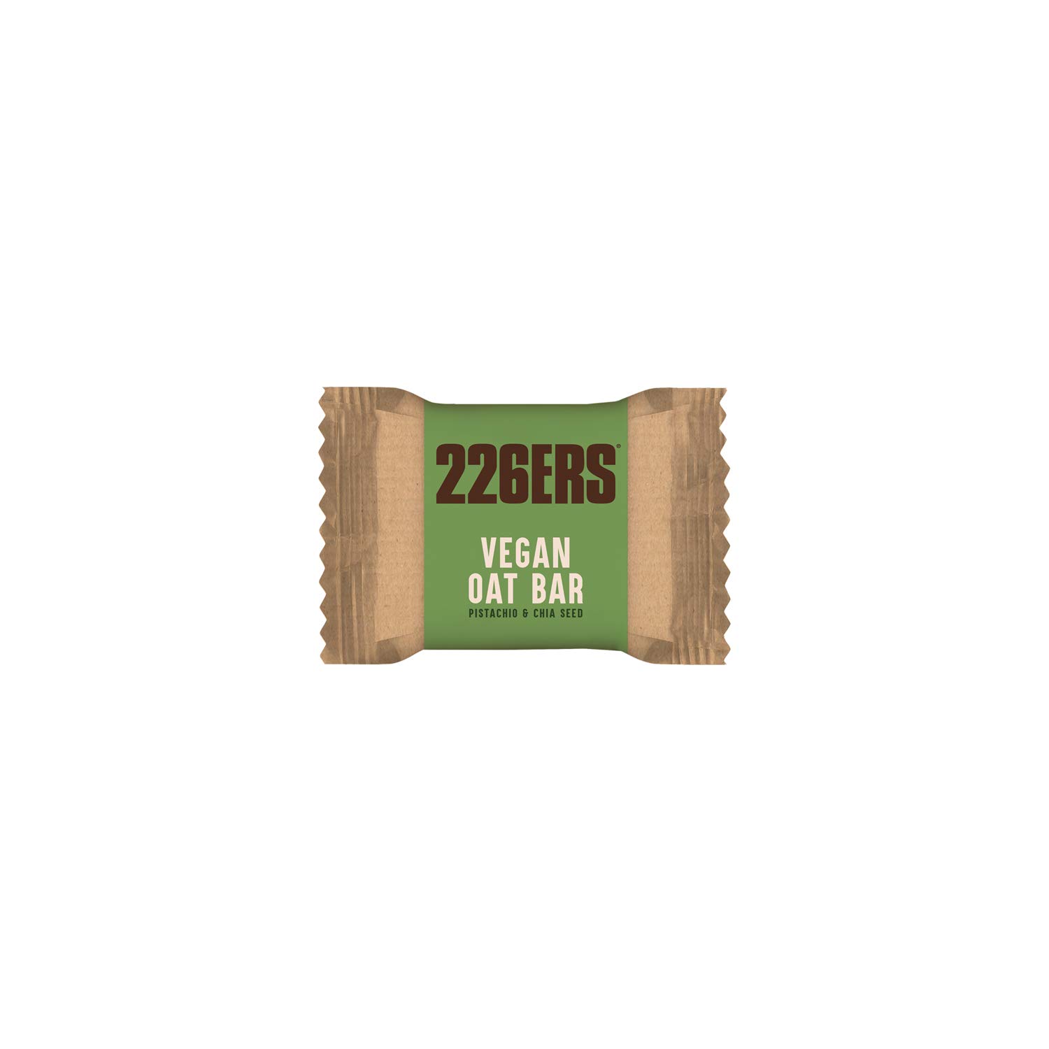226ERS Vegan Oat Bar, Barritas de Avena Sin Gluten, Veganas y Apta para Celíacos, Pistachio & Chia - 24 x 50 gr